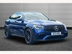 Blue Used 2021 Mercedes GLC63 AMG Premium Plus Coupe | £51,950 (A bit pricey)