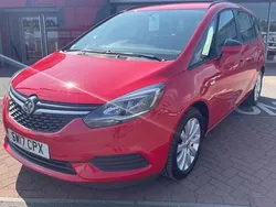 Red Used 2017 Vauxhall Zafira Tourer Design Edition MPV | £7,998 (Fair price)