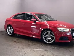 Red Used 2017 Audi A3 S-Line Sedan | £15,499 (Fair price)