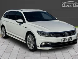 White Used 2015 VW Passat R-line Estate | £12,500 (Expensive)