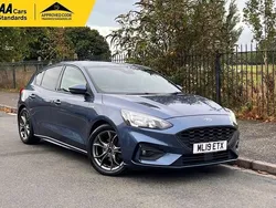 Blue Used 2019 Ford Focus ST-Line Hatchback | £10,995 (Fair price)
