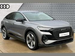 Grey Used 2024 Audi Q4 Sportback e-tron Black Edition SUV | £34,830 (A bit pricey)