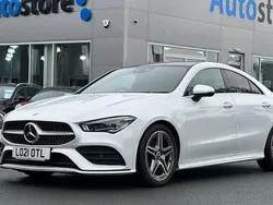 White Used 2021 Mercedes CLA180 AMG Line Premium Plus Sedan | £27,495 (Expensive)
