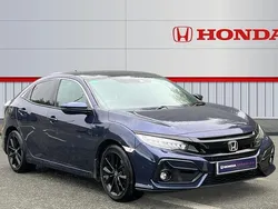 Blue Used 2021 Honda Civic EX Hatchback | £14,387 (Fair price)