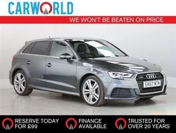 Grey Used 2017 Audi A3 Sportback S-Line Hatchback | £11,700 (Fair price)
