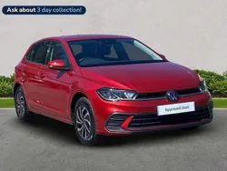 Red Used 2023 VW Polo Life Hatchback | £16,987 (Fair price)