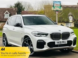 White Used 2019 BMW X5 M Sport SUV | £32,990 (Fair price)