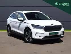 Moon white metallic New 2024 Skoda Enyaq iV SUV | £29,995 (Good price)