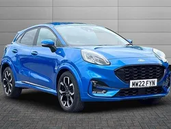 Desert island blue Used 2022 Ford Puma Gen-E ST-Line X Hatchback | £16,650 (Fair price)
