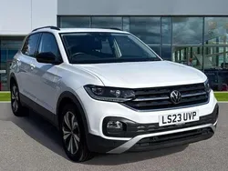 White Used 2023 VW T-Cross Black Edition SUV | £20,498 (Fair price)
