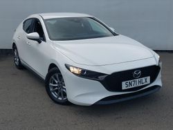 White Used 2022 Mazda 3 Hatchback | £15,698 (Fair price)