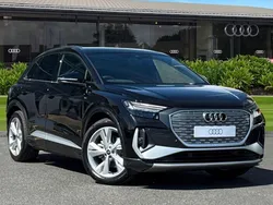 Black New 2025 Audi Q4 e-tron S-Line SUV | £40,542