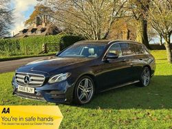 Blue Used 2017 Mercedes E220 AMG line Estate | £14,995 (Fair price)