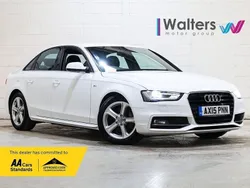 White Used 2015 Audi A4 S-Line Sedan | £6,250 (Fair price)