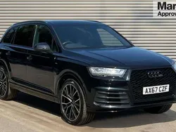 Black Used 2018 Audi Q7 S-Line SUV | £23,565 (Fair price)