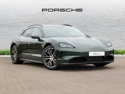 Oak green metallic neo New 2025 Porsche Taycan Sport Turismo Sedan | £98,550