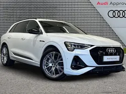 White Used 2022 Audi e-tron Black Edition SUV | £28,295 (A bit pricey)
