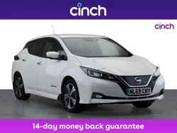 White Used 2019 Nissan Leaf Tekna Hatchback | £9,499 (Fair price)