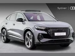 Grey New 2025 Audi Q4 Sportback e-tron Black Edition SUV | £62,000 (A bit pricey)