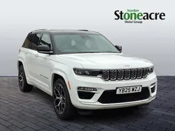 White New 2025 Jeep Grand Cherokee Summit SUV | £62,995 (A bit pricey)