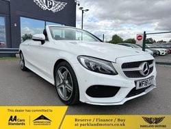 White Used 2018 Mercedes C200 AMG line Cabriolet | £17,295 (Fair price)