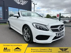 White Used 2018 Mercedes C200 AMG line Cabriolet | £17,295 (Fair price)