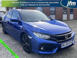 Blue Used 2019 Honda Civic EX Hatchback | £9,995 (Fair price)