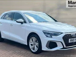 White Used 2021 Audi A3 e-tron S-Line Hatchback | £19,076 (Fair price)