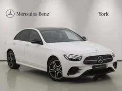 White Used 2022 Mercedes E300 AMG line Sedan | £36,850