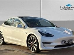 White Used 2020 Tesla Model 3 Performance Sedan | £18,799 (Good price)
