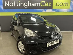 Black Used 2009 Toyota Aygo Hatchback | £3,495 (Expensive)
