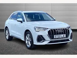 Glacier white Used 2022 Audi Q3 S-Line SUV | £26,745 (Good price)