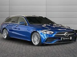 Spectral blue Used 2024 Mercedes C300 AMG Line Premium Estate | £34,395 (Fair price)