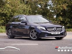 Blue Used 2019 Mercedes C220 AMG line Estate | £15,499 (Super price)