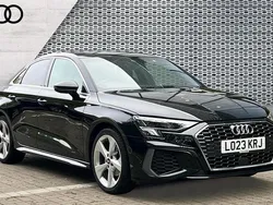 Black Used 2023 Audi A3 S-Line Sedan | £21,503 (Fair price)