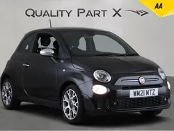 Black Used 2021 Fiat 500 Rock Hatchback | £8,375 (Fair price)