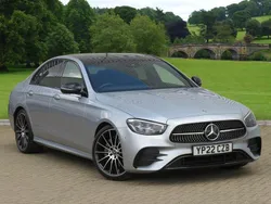 Hightech silver metallic Used 2022 Mercedes E200 AMG line Sedan | £34,900 (Expensive)