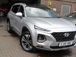 Silver Used 2019 Hyundai Santa Fe Premium SUV | £18,995