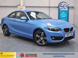 Blue Used 2017 BMW 218 Sport Line Coupe | £11,295 (Fair price)