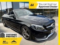 Black Used 2017 Mercedes C250 AMG line Cabriolet | £11,995 (Fair price)