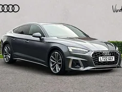 Grey Used 2022 Audi A5 Sportback S-Line Hatchback | £25,390 (Fair price)