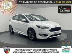 White Used 2017 Ford Focus ST-Line Hatchback | £8,770 (Fair price)