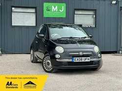 Black Used 2008 Fiat 500 Lounge Hatchback | £1,495