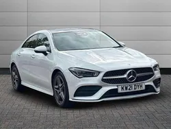 White Used 2021 Mercedes CLA220 AMG Line Premium Plus Sedan | £23,990 (Fair price)
