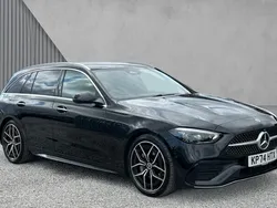 Obsidian black metallic Used 2024 Mercedes C300 AMG Line Premium Plus Estate | £41,893