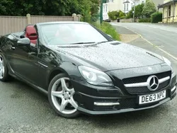 Obsidian black metallic Used 2013 Mercedes SLK200 AMG Cabriolet | £8,987 (A bit pricey)