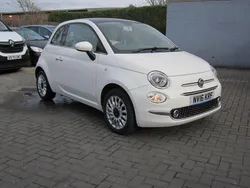 White Used 2016 Fiat 500 Lounge Hatchback | £5,650 (Fair price)