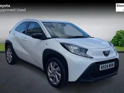 White Used 2024 Toyota Aygo PURE Hatchback | £14,358 (Fair price)