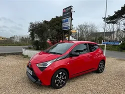 Red with dark interior trim Used 2019 Toyota Aygo Trend Hatchback | £7,990 (Fair price)