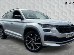 Brilliant silver metallic Used 2024 Skoda Kodiaq SportLine SUV | £35,107 (Fair price)